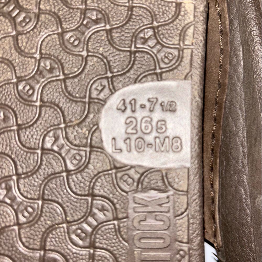 Birkenstock Tatami Brown Two Strap Sandals, size 41 - Picture 9 of 9